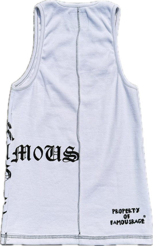 “Rage Fam0us” White Beater